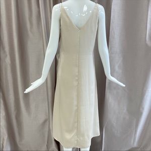 Champagne Midi Length Slip Dress